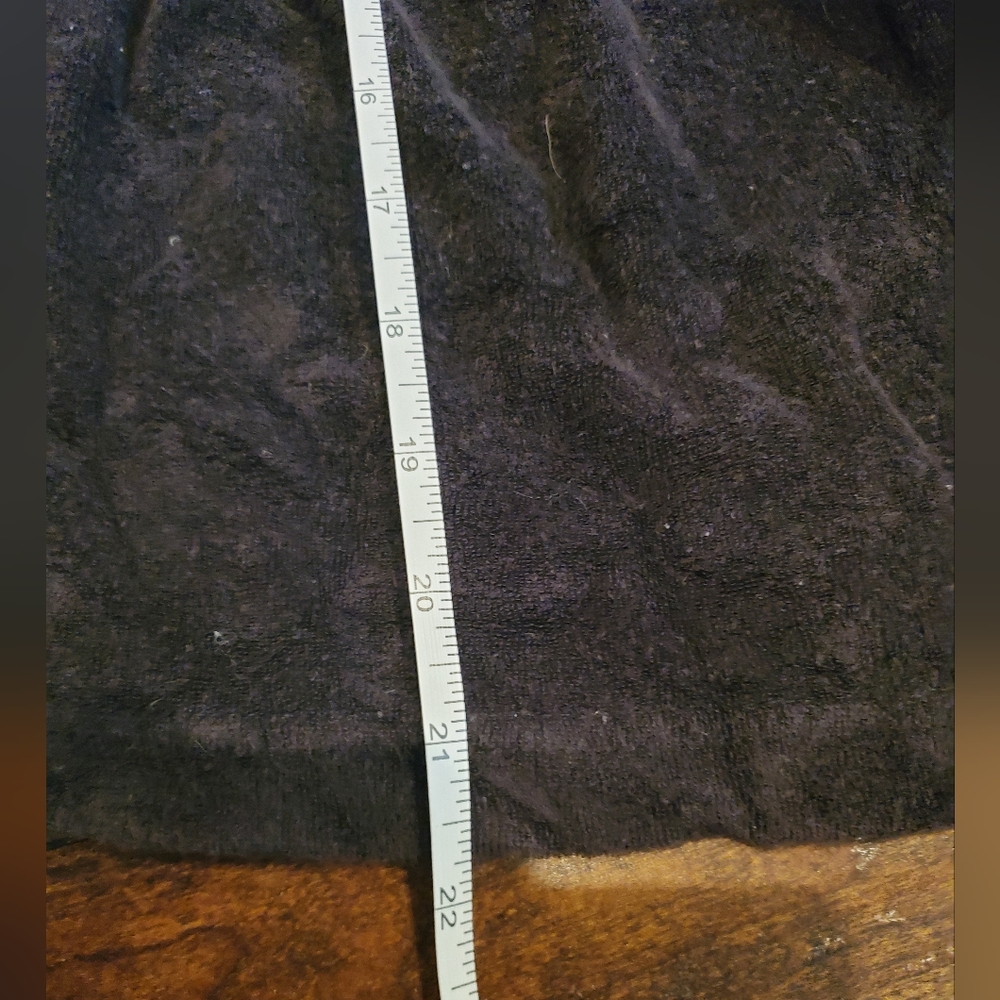 Black Terrycloth Swim Cover Up By Cocoa Medium - Picture 6 of 7
